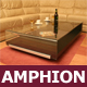 Designer-Loungetisch "Amphion", Glastisch, Glas, Eiche, Glasloungetisch