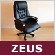 Designer Chefsessel "Zeus", Echtleder